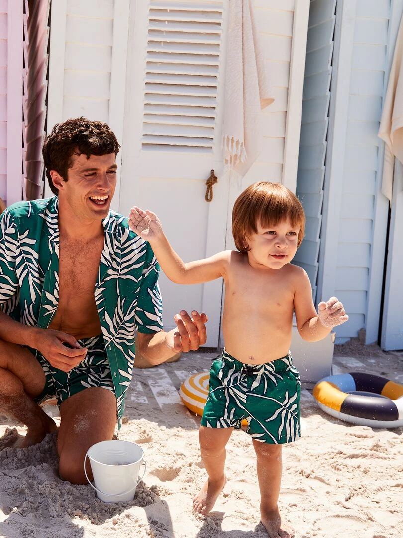 Short de bain   Vert