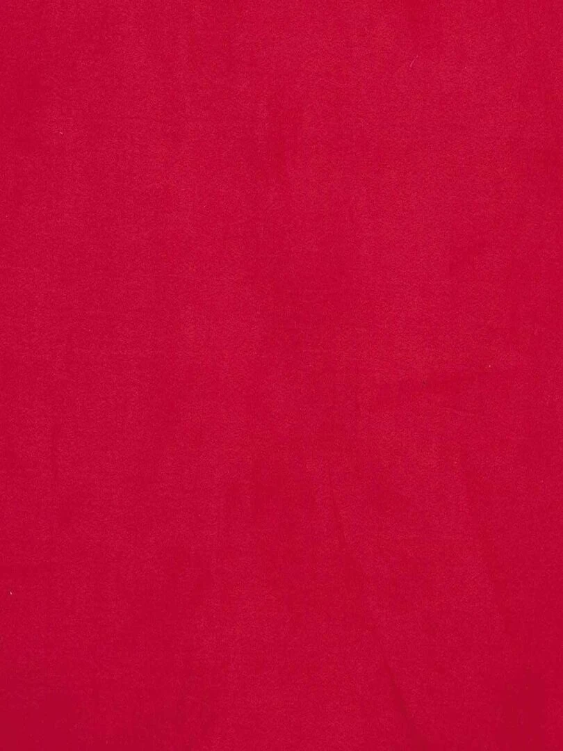 Rideau Uni Aspect "Suédine" Rouge