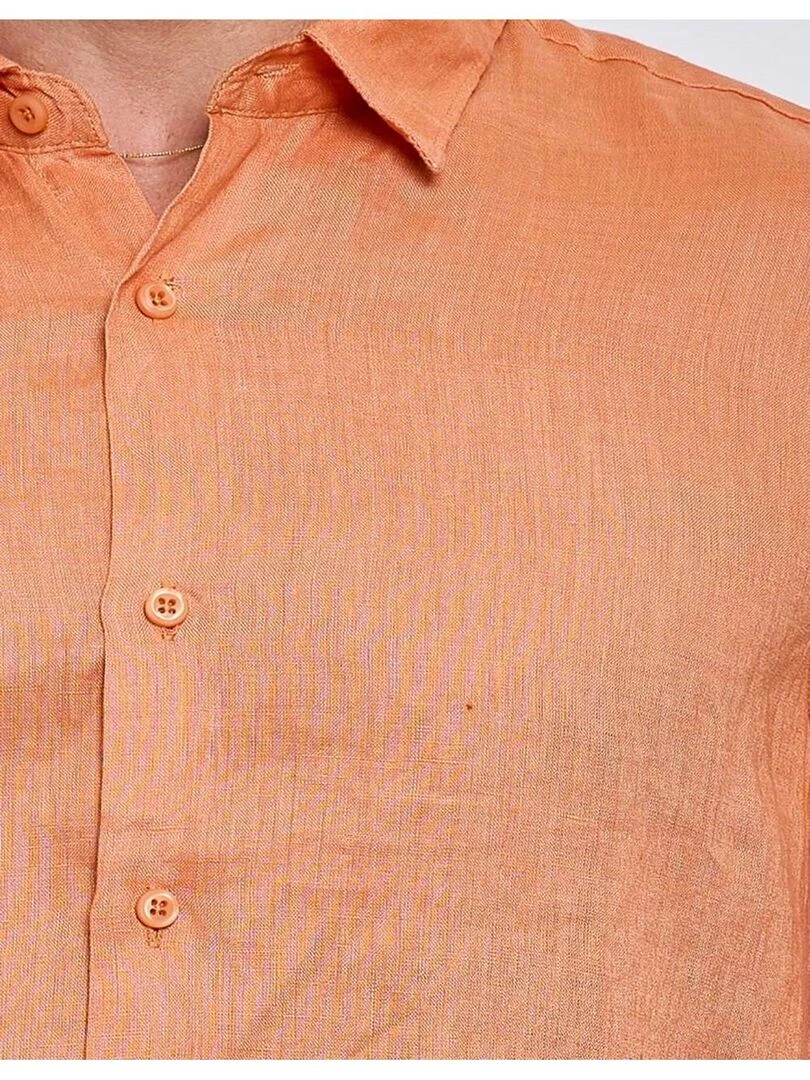Chemise Lin Kebello   Orange