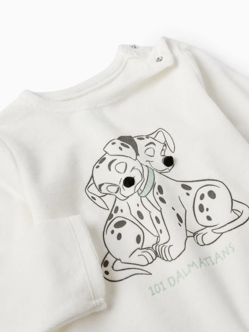 Pyjama en velours pour bébé garçon '101 Dalmatiens'   DISNEY CLASSICS   Blanc