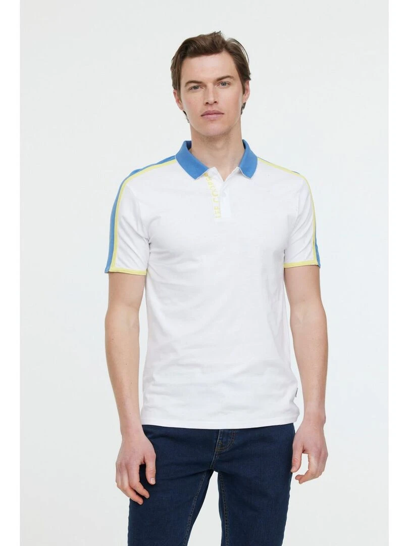 Lee Cooper Polo manches courtes coton regular BONOZ MC Blanc