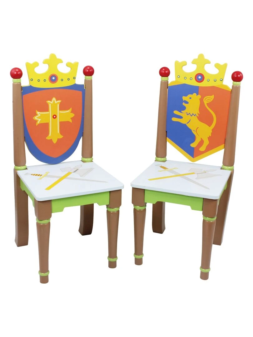 2 chaises en bois pour chambre enfant bébé garçonbibliothèque en bois enfantTD 11837A2 Vert