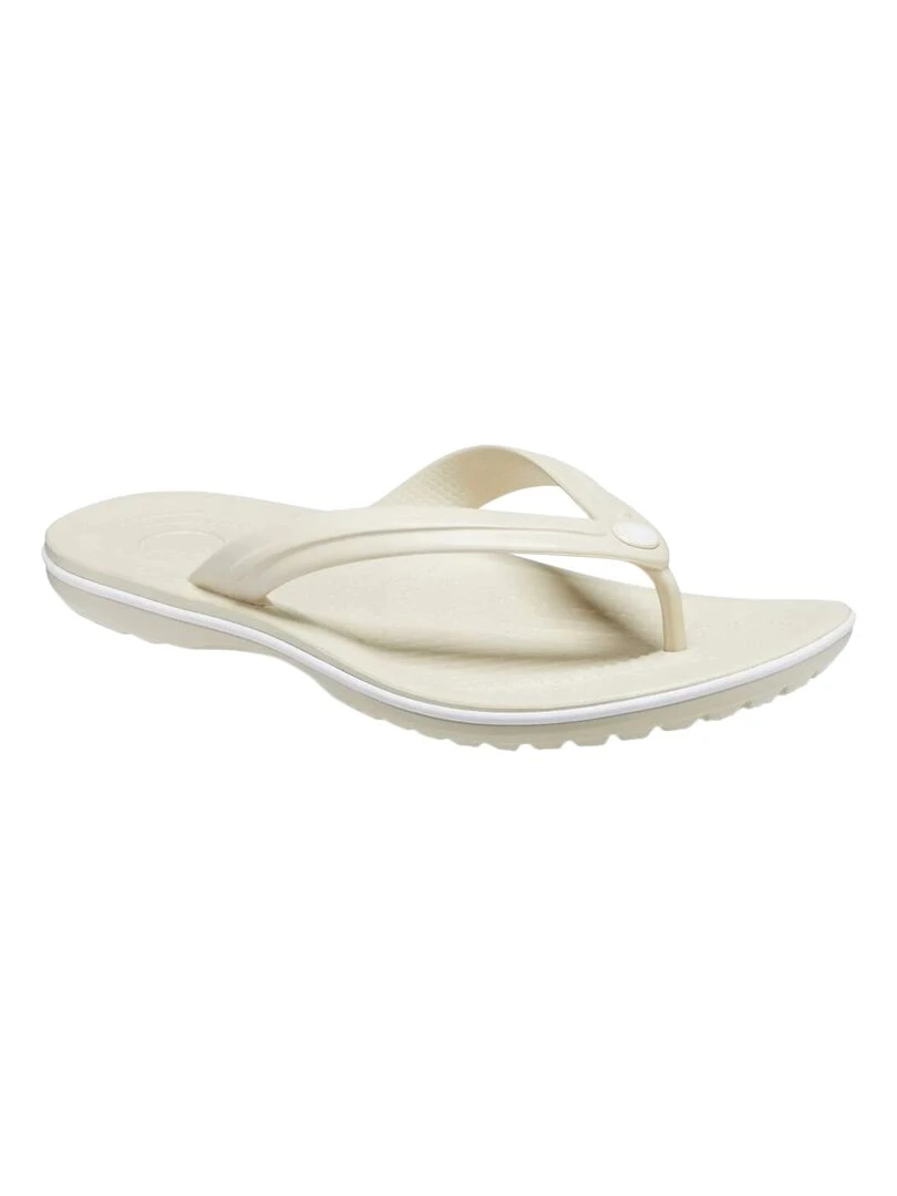 Sandales à Enfiler Crocs Crocband Flip   Blanc