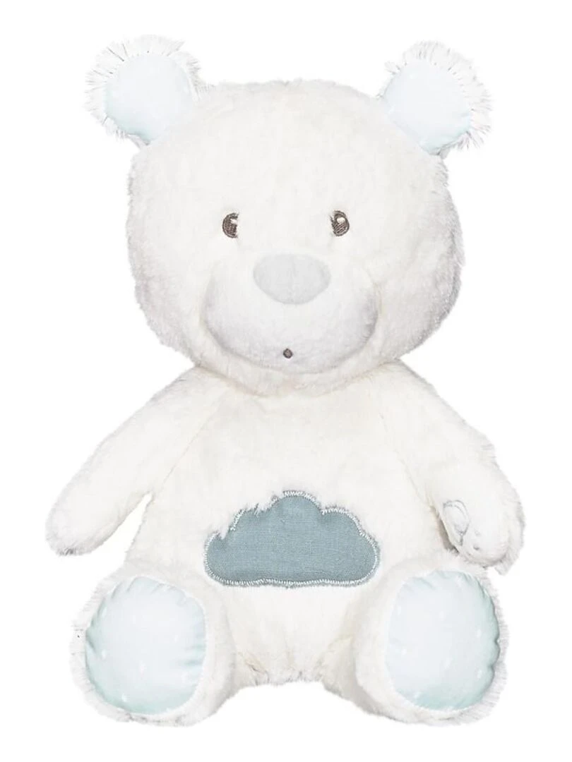Doudou en velours blanc SAUTHON Blanc Bleu