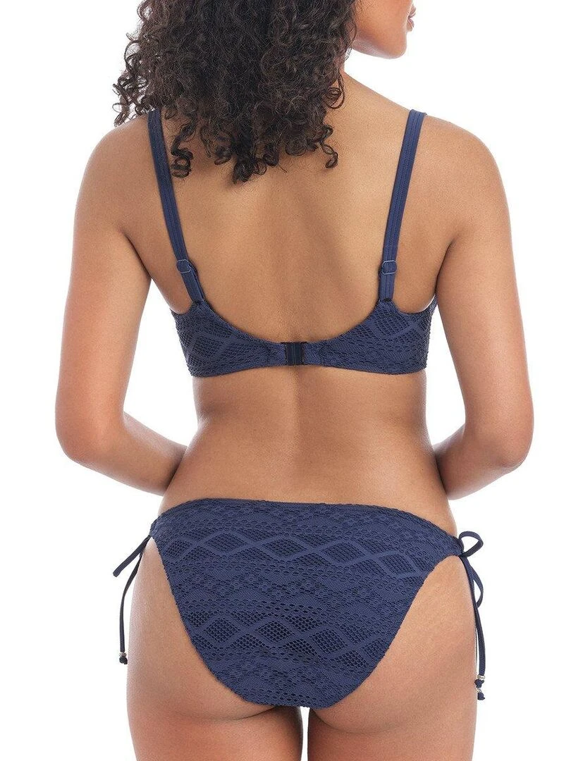 Haut de maillot de bain maille crochet à armatures Sundance   Bleu