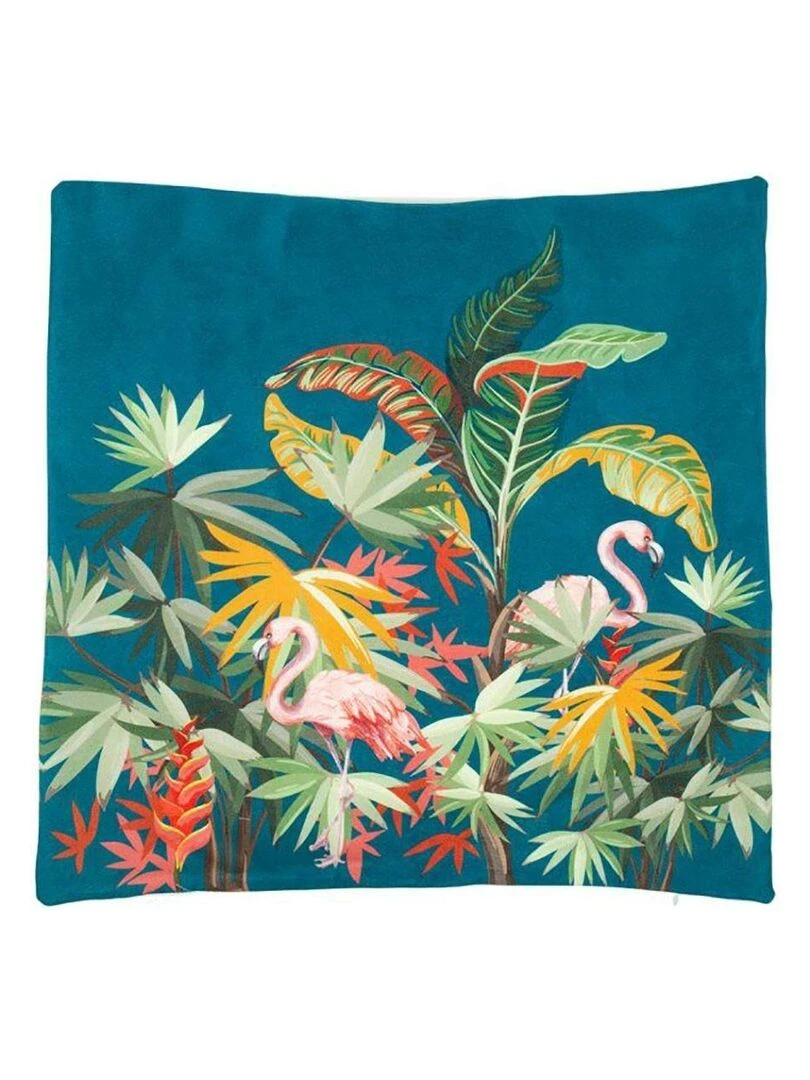 Housse de coussin 40x40 cm Jungle émeraude   Vert