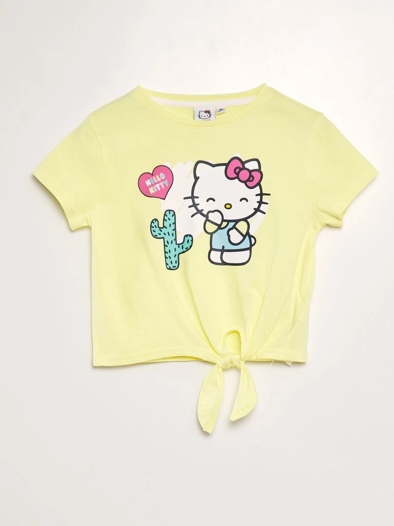 Ensemble tee shirt + legging 'Hello Kitty'   Jaune
