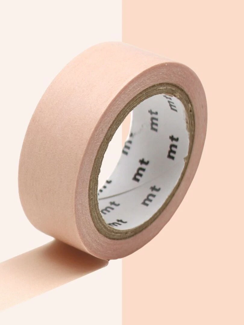 Masking tape unicolore pastel   Orange   1 5 cm x 7 m   N/A