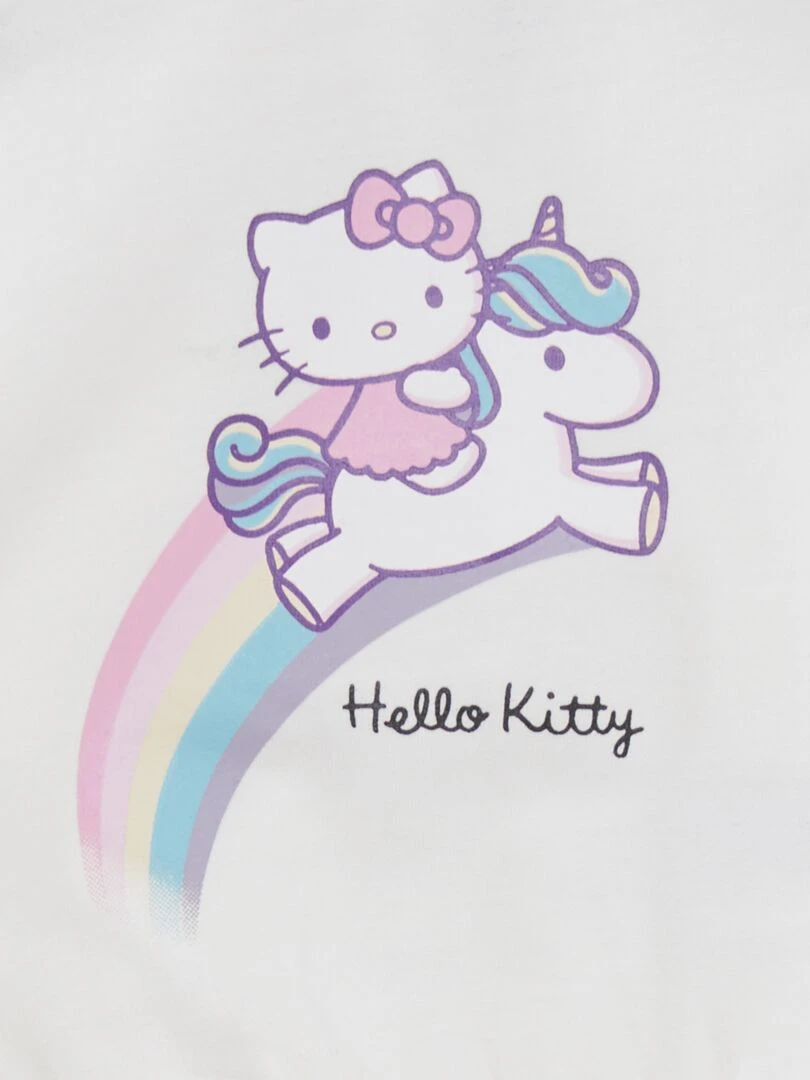 Sweat 'Hello Kitty'   blanc