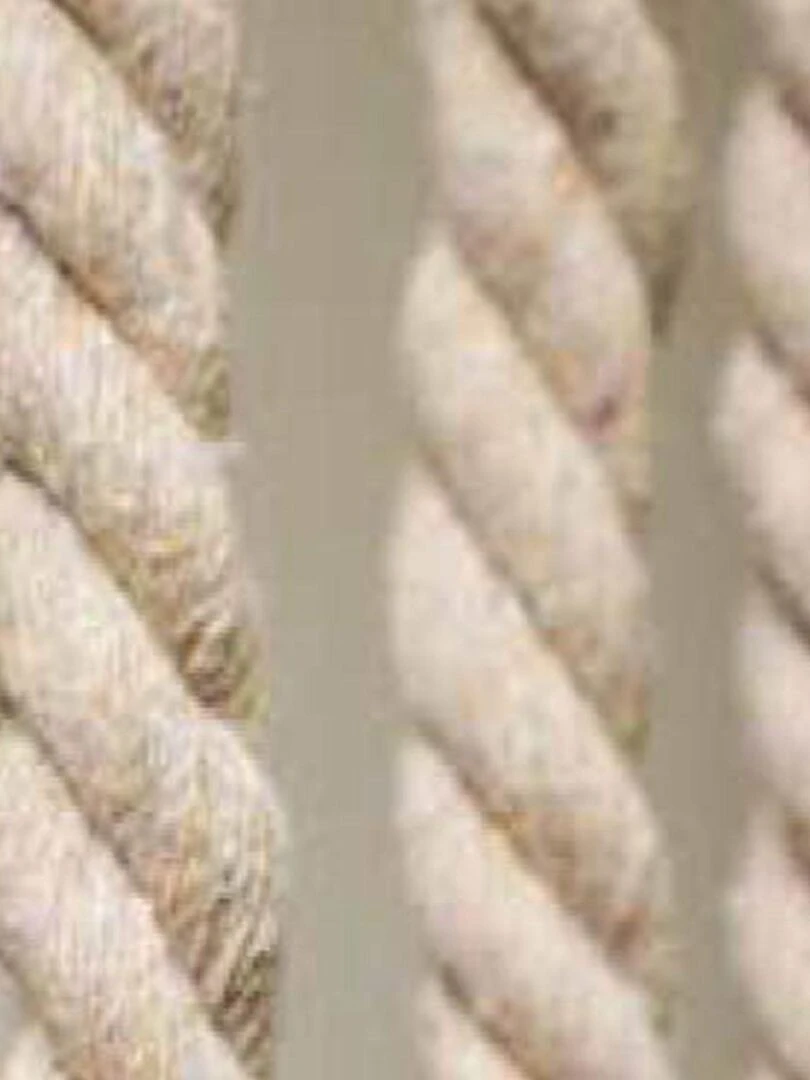 Rideau de porte en corde tressée   Ecru