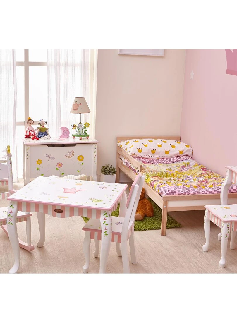 Lampe à poser enfant chevet bureau chambre bébé fille Fantasy Fields W 7506AE Rose
