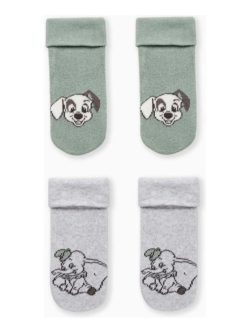 Pack 2 Paires de Chaussettes pour Bébé Garçon 'Disney Baby' DISNEY CLASSICS Multicolore