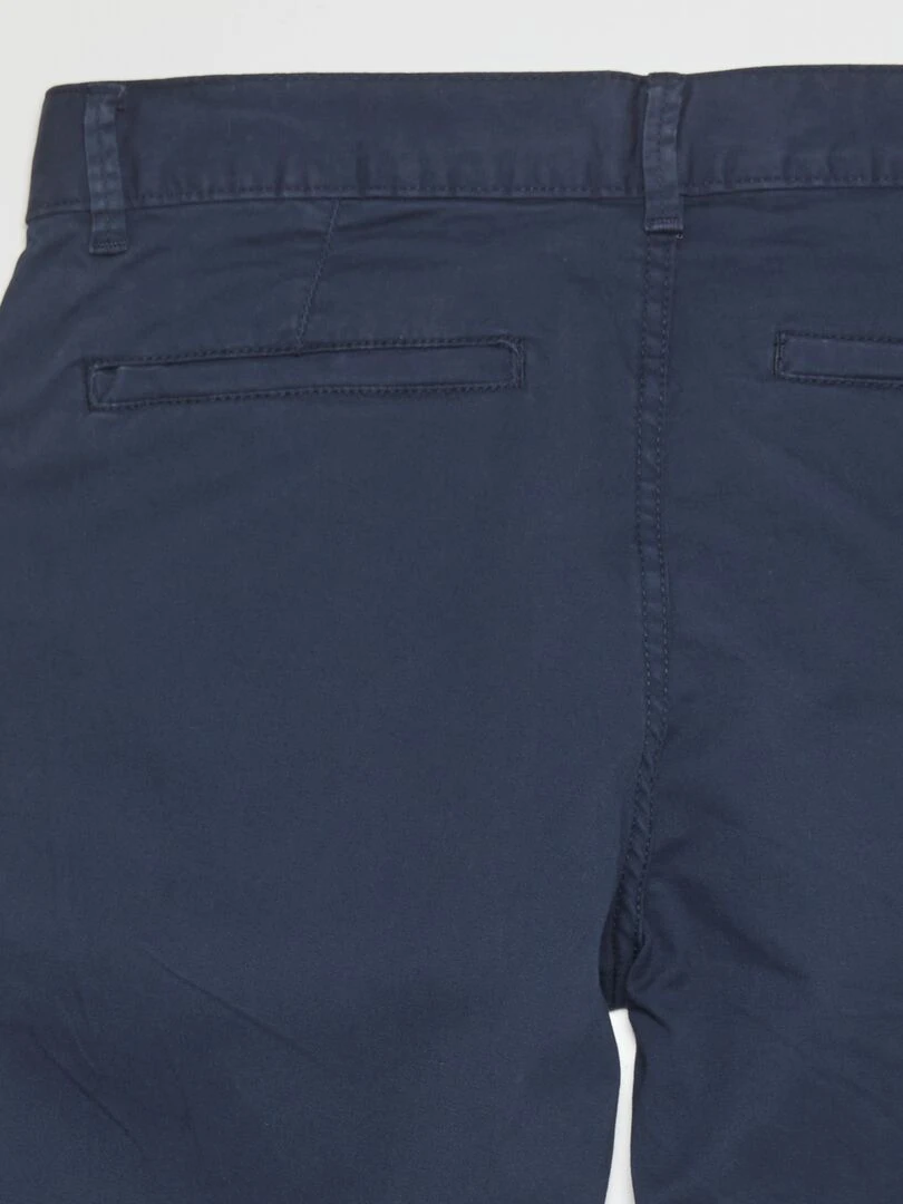 Pantalon chino regular   L30   bleu marine
