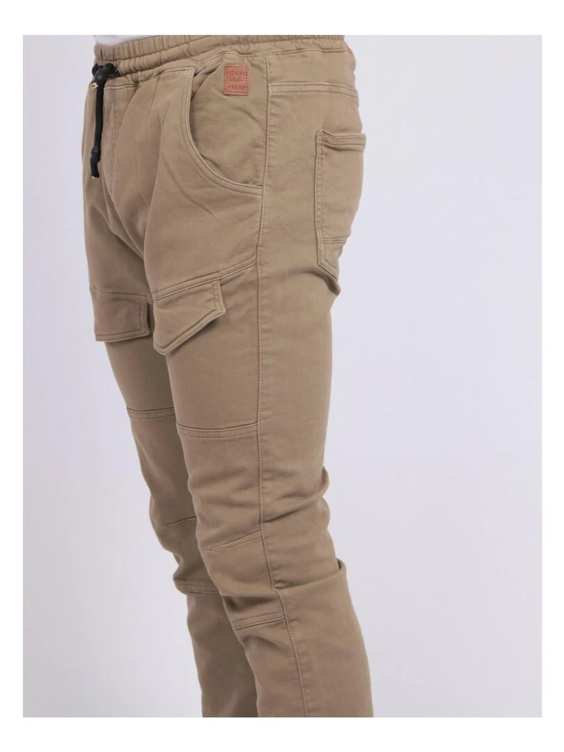 Pantalon battle molleton CLOGO   Beige