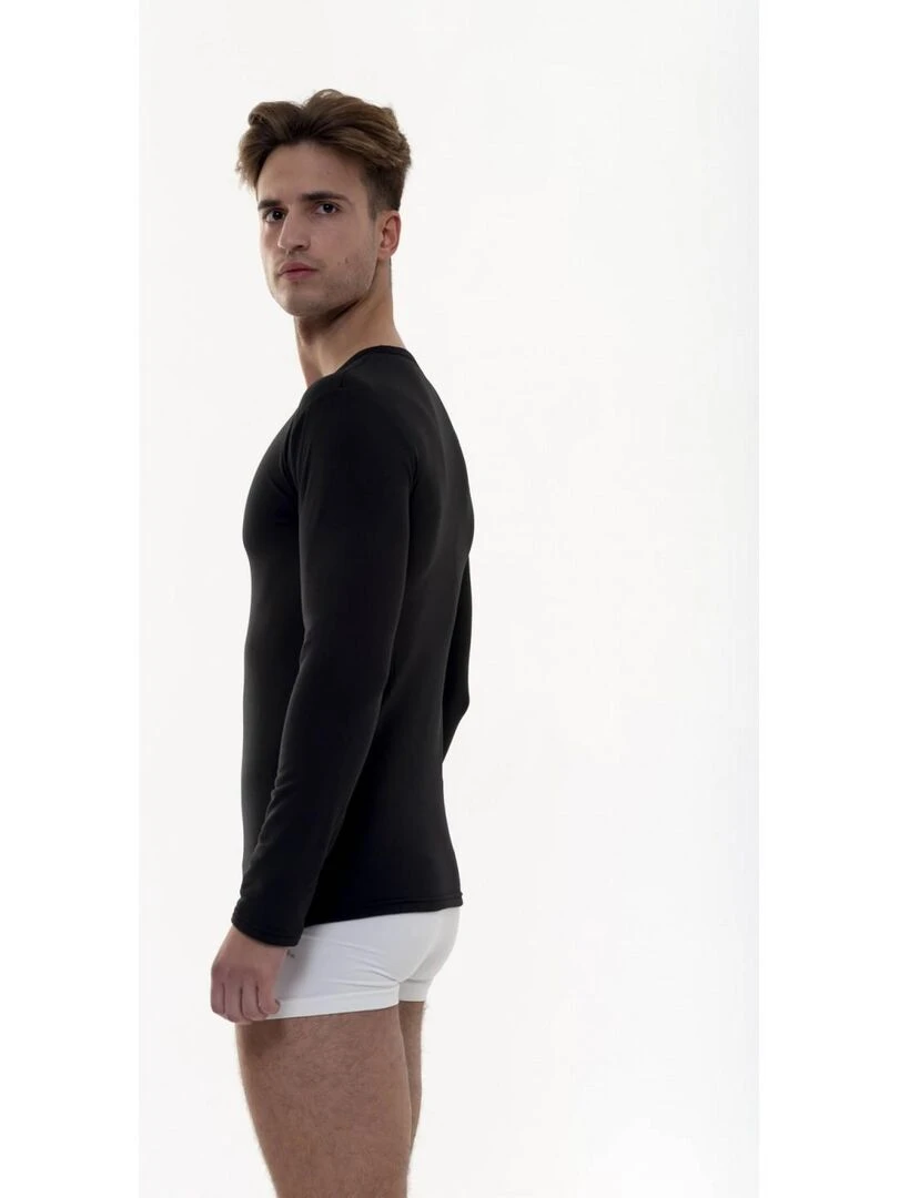 Pack 3 T shirt thermique polaire  Alaska   Noir Noir