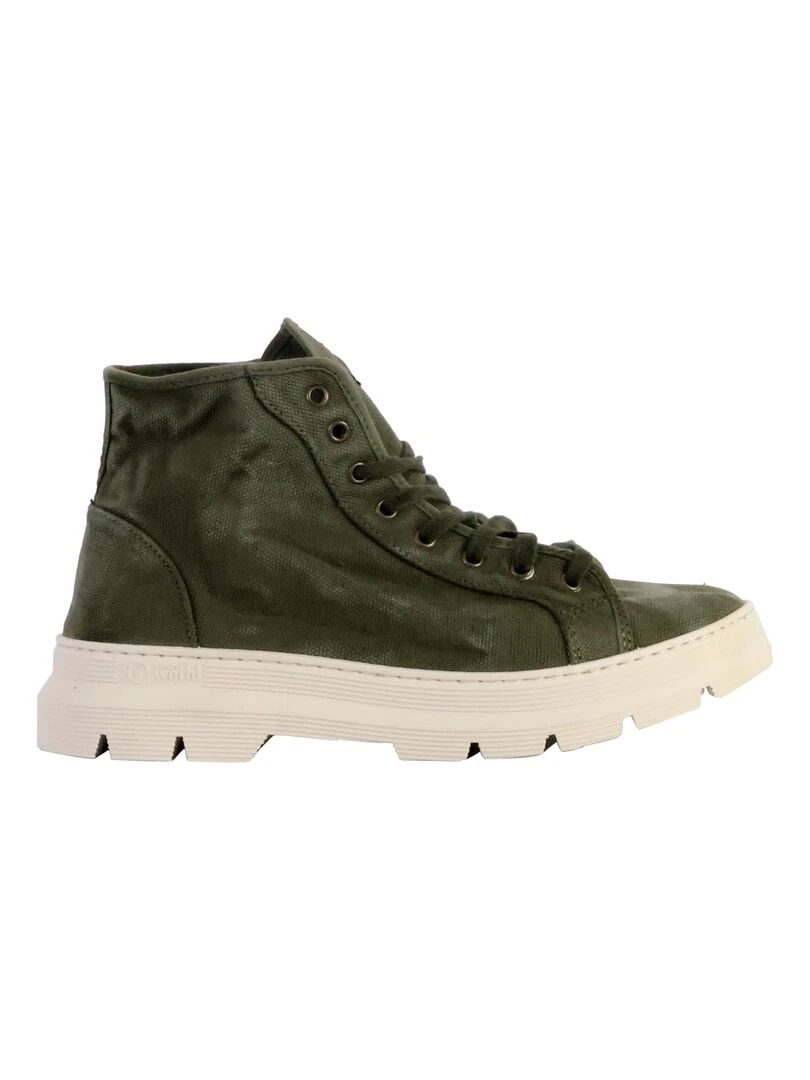 Basket Montante à Lacets Natural World Bota Enzimatica Vert