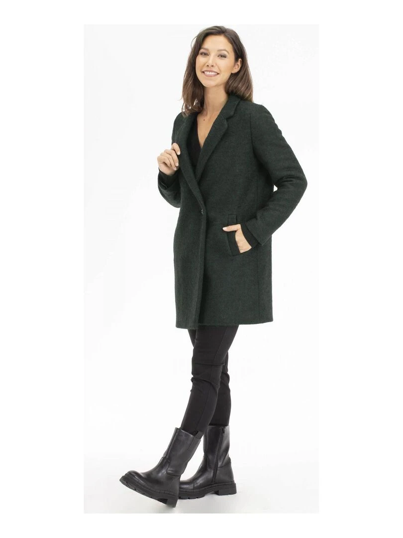 Manteau  MELISSA   Gérard Pasquier   Vert bouteille