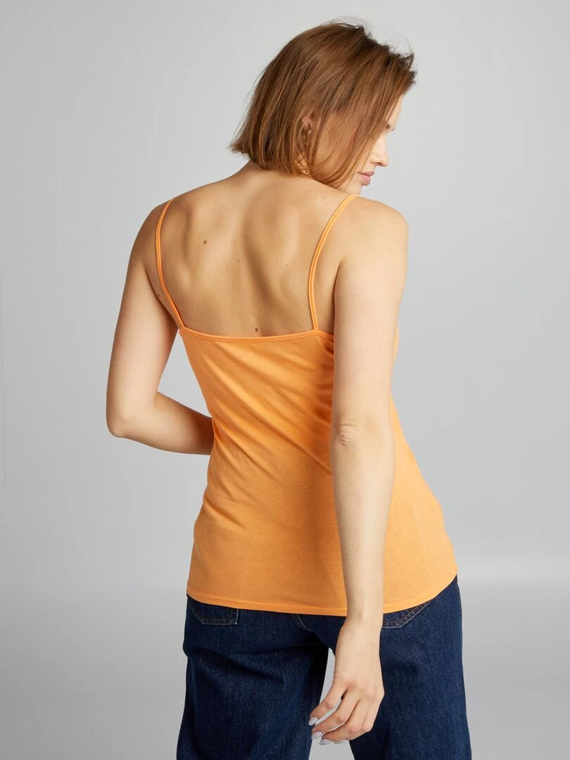 Débardeur fines bretelles   Papaye
