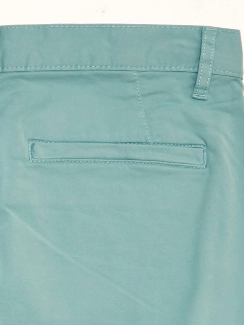 Bermuda chino uni   Bleu