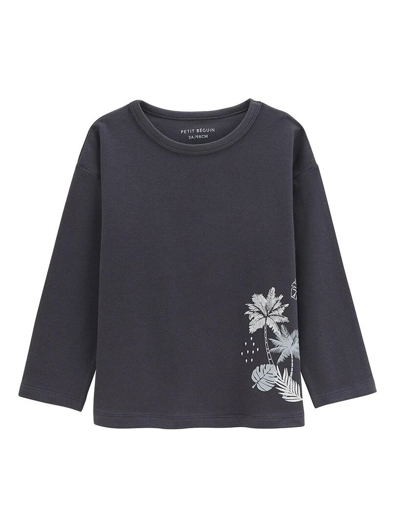 Lot de 2 t shirts enfant manches longues Tonga   Bleu