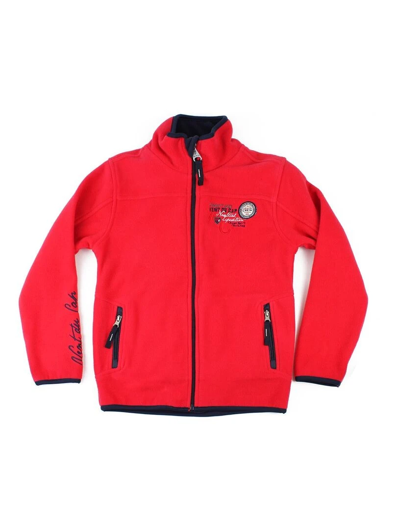 Blouson polaire garçon ECOPA VENT DU CAP Rouge
