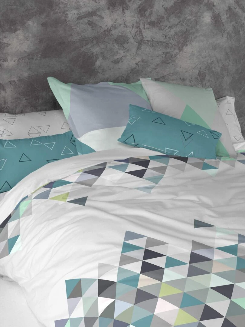 Housse de coussin Valley "Happyfriday"   Blanc