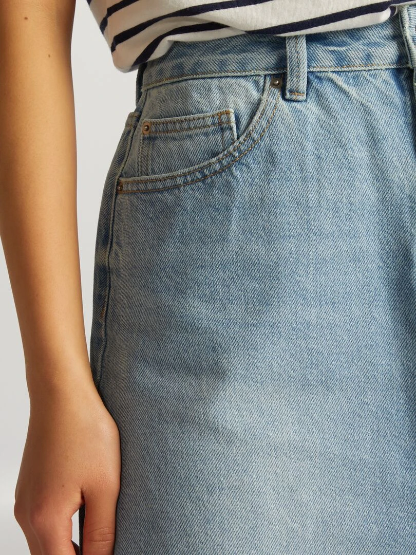 Jupe courte en denim   Double stone