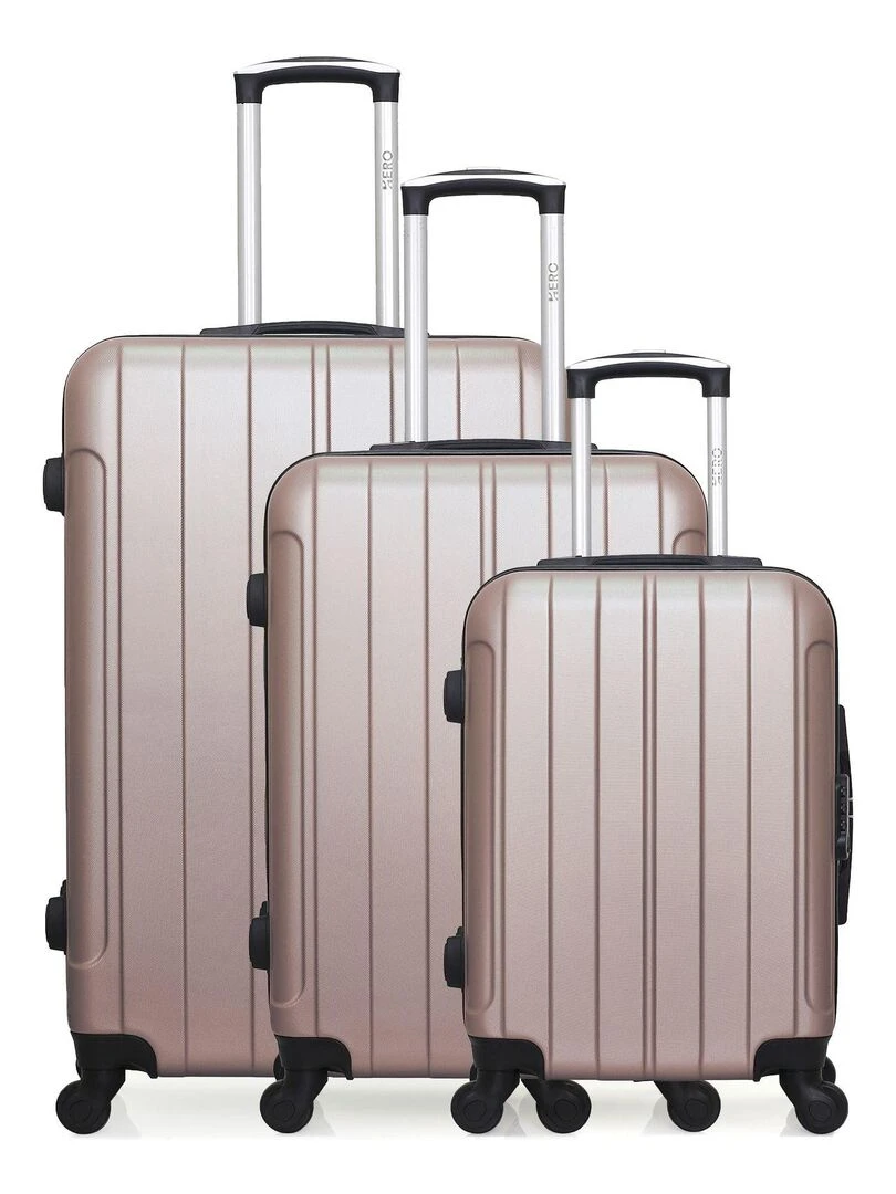 Set de 3 valises rigides FOGO Rose