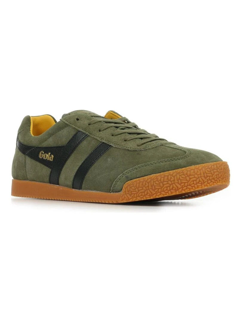 Baskets Gola Harrier Suede Vert olive