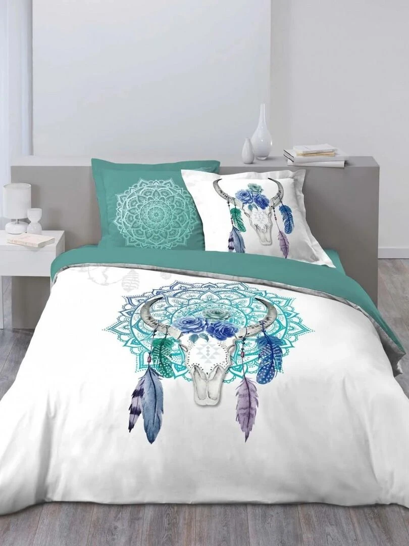 Parure Housse couette 260x240cm Toreo Blanc