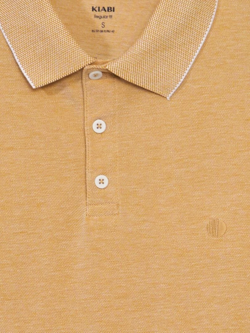 Polo en piqué de coton Jaune
