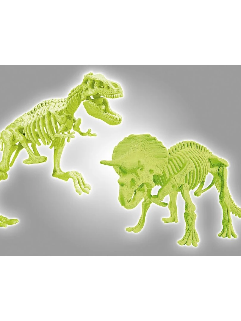 Science et jeu : Archéo ludic : T Rex et Tricératops phosphorescents   N/A