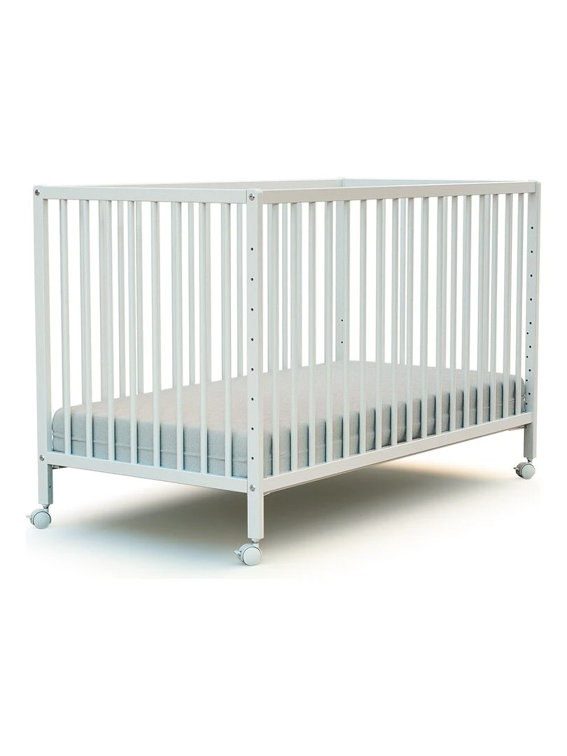 WEBABY Lit bébé cododo en bois Blanc 60 x 120 cm Blanc