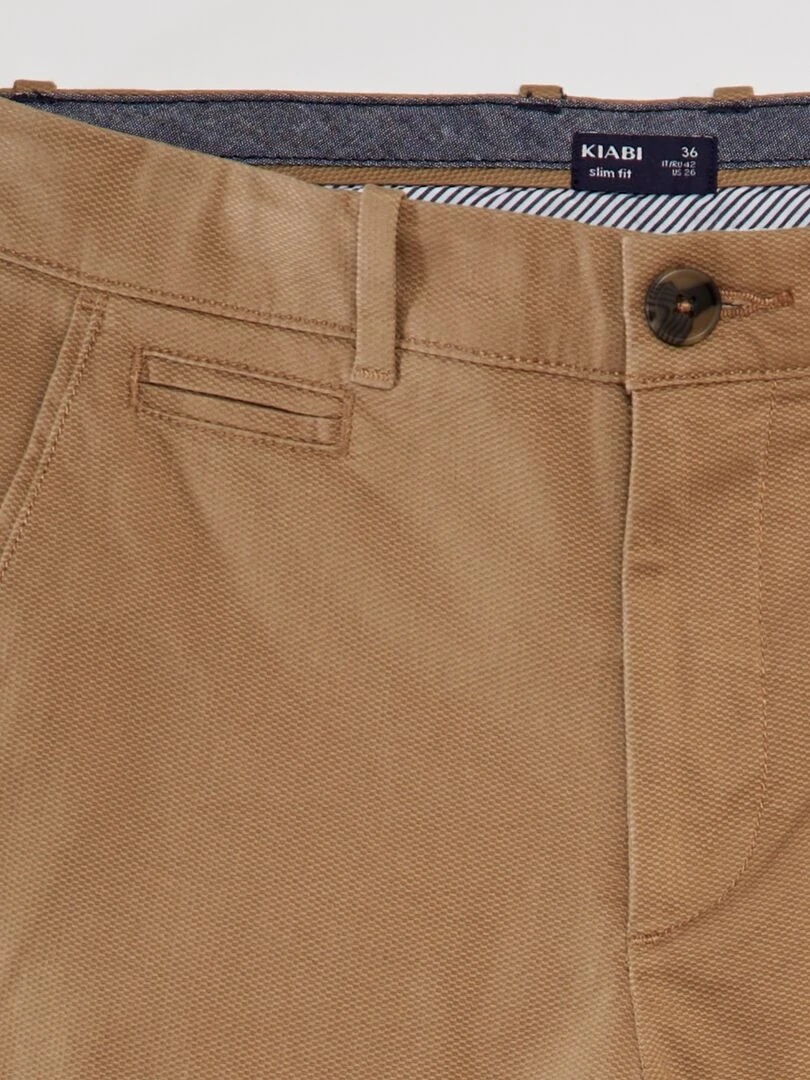 Pantalon chino en twill   Beige