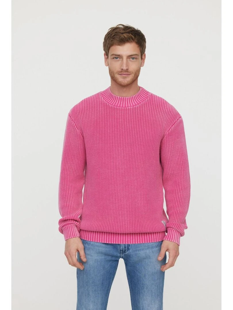 Lee Cooper Pull manches longues coton regular CULIA Rose fushia