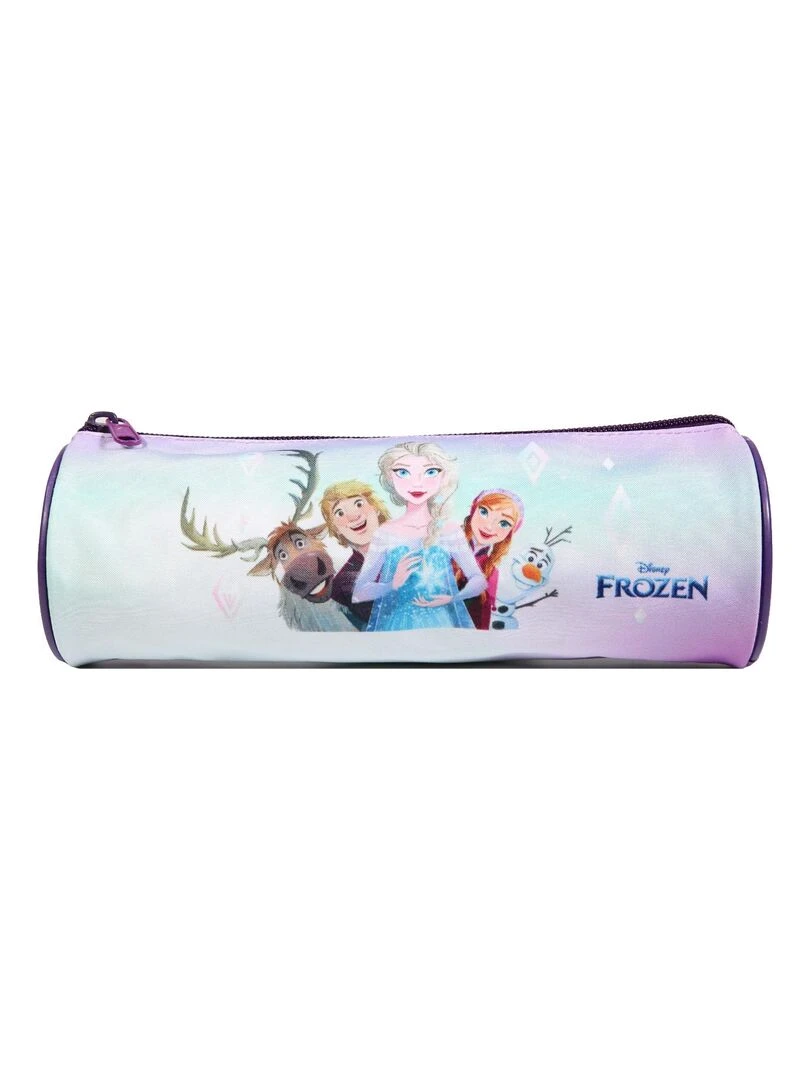 BAGTROTTER Trousse scolaire ronde Disney La Reine des Neiges Frozen Violette Violet