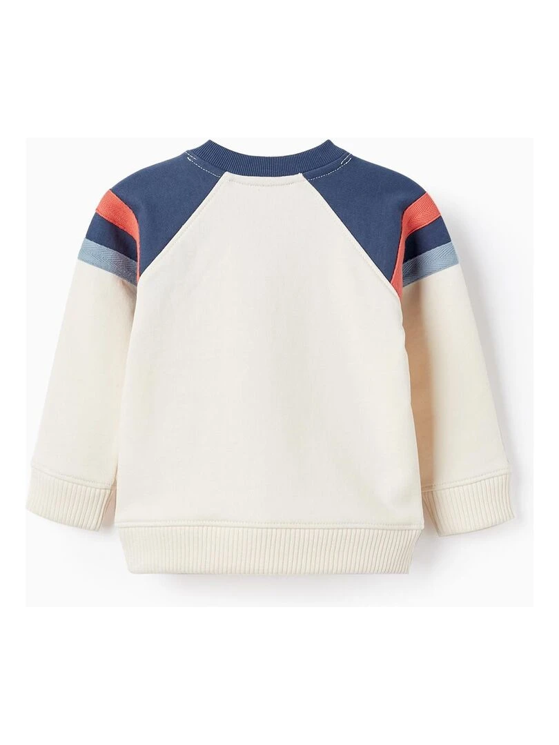 Sweat en coton pour bébé garçon BROTHERS&SISTERS Blanc