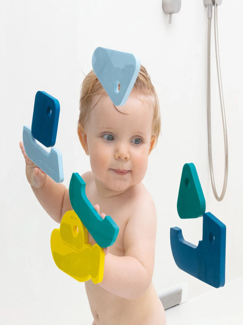 Puzzle de bain bateau Rock the boat Bleu