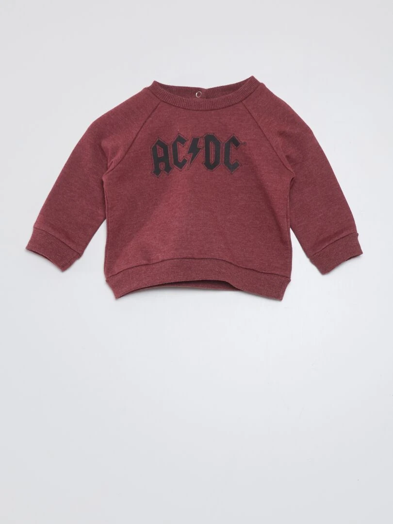 Sweat en molleton 'AC/DC' Rouge