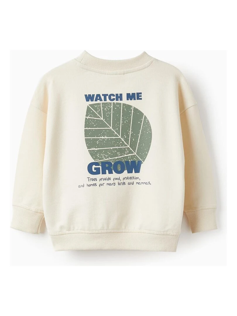 Pull pour Bébé Garçon 'Watch Me Grow' NATURE TAKEOVER Blanc