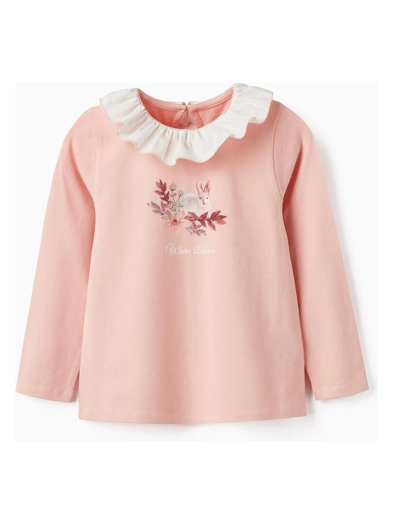 T shirt à manches longues the voyage 'Zippy' Rose clair