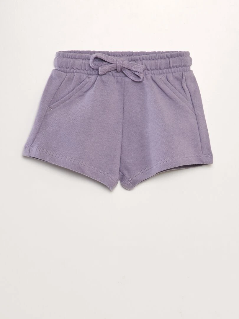 Short en molleton Violet