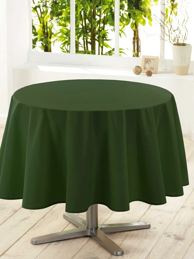 Nappe ronde Collection Essentiel top couleur Kaki