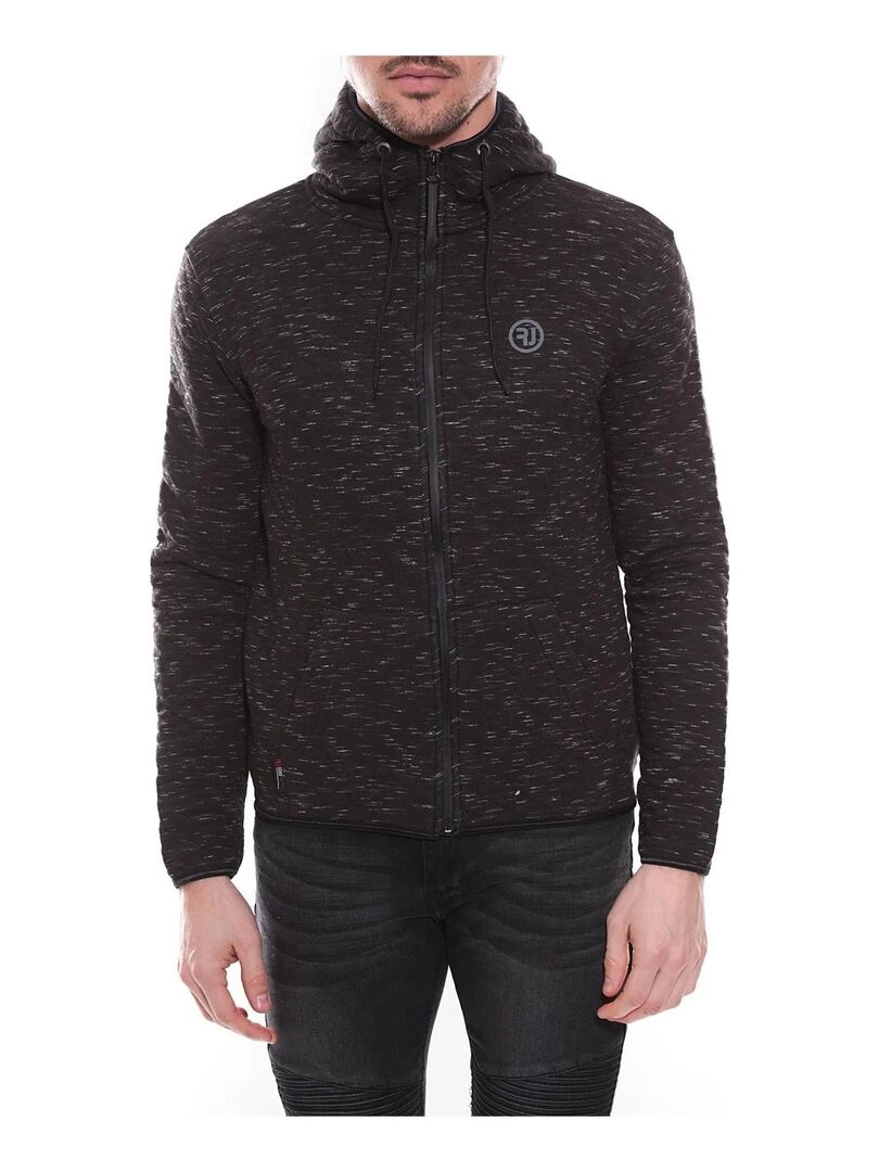 Sweat capuche zippé WANTOS Noir