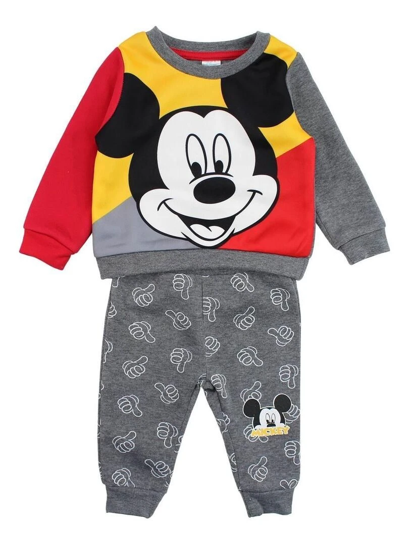 Disney Jogging bébé garçon imprimé Mickey Gris
