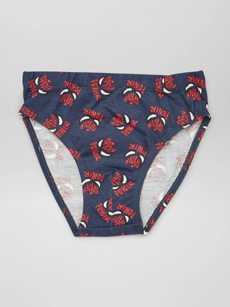 Lot de 5 slips 'Spider Man' Bleu/rouge/bleu