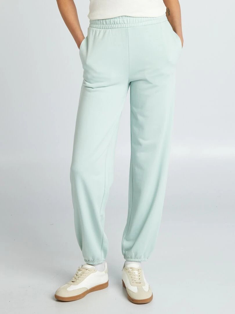 Jogging large et uni Vert menthe