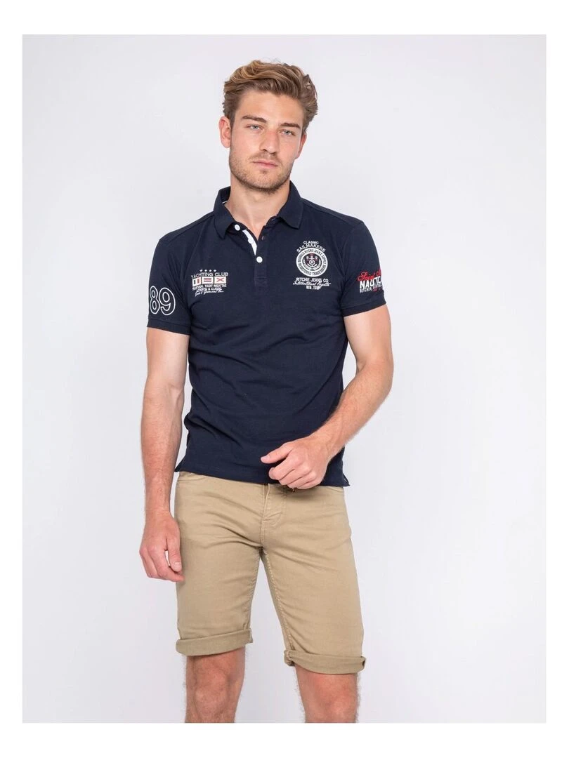 Polo PALBOA Bleu marine