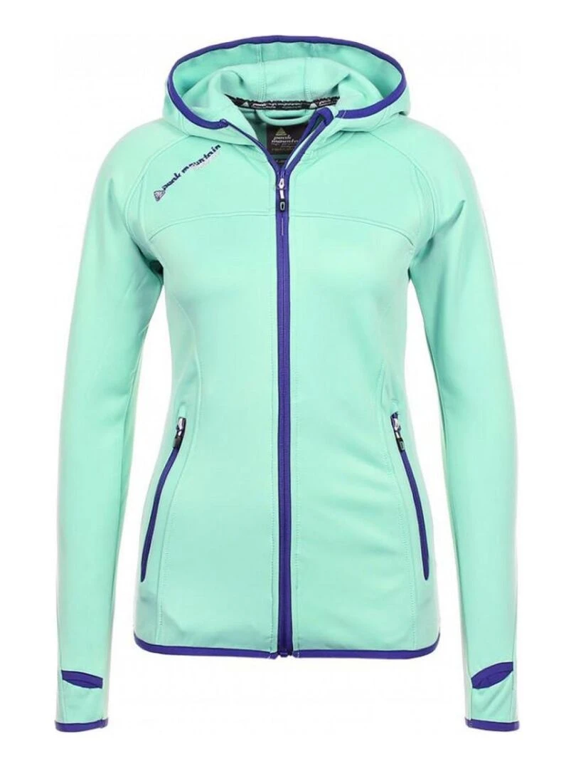Blouson polarshell femme ACAMPUS Bleu turquoise