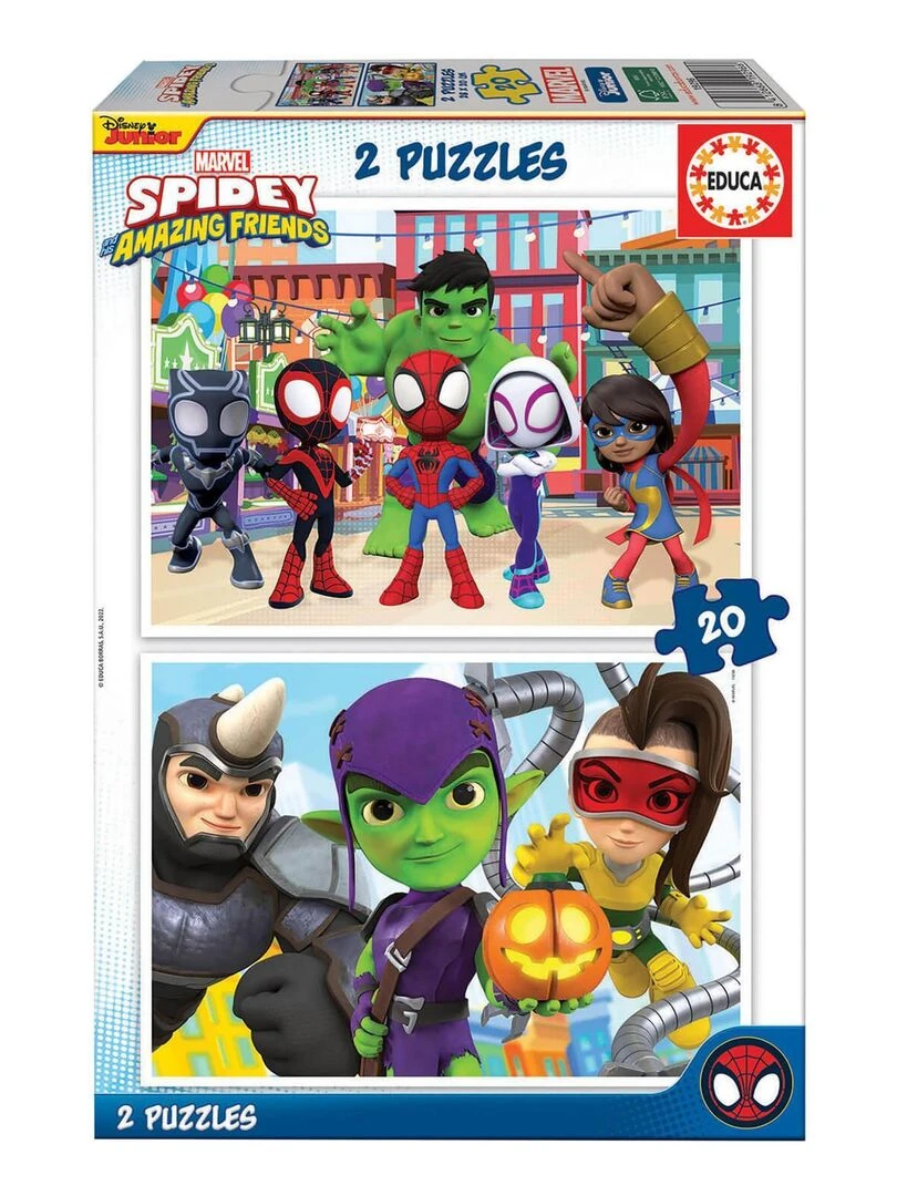 Puzzle 2 x 20 pièces : Spidey et ses incroyables amis N/A